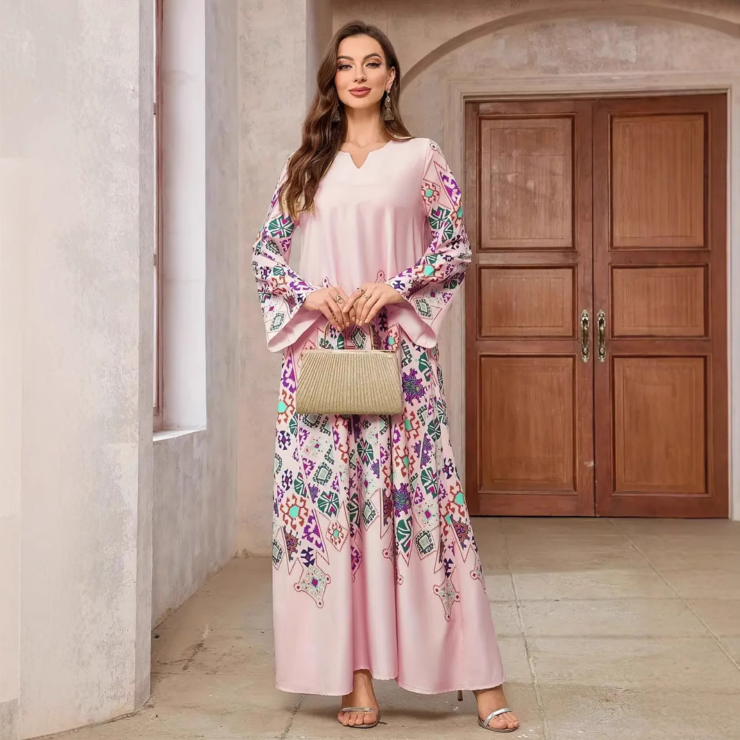 Elegant Womens Maxi Dress New V-Neck Long Robe A-Line Evening Gown